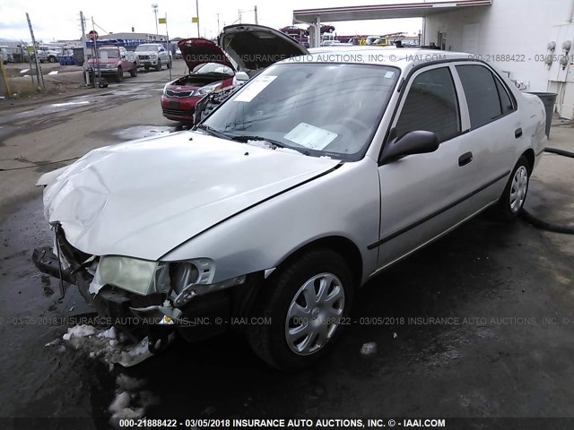 1NXBR12E12Z623549 - 2002 TOYOTA COROLLA CE/LE/S SILVER photo 2