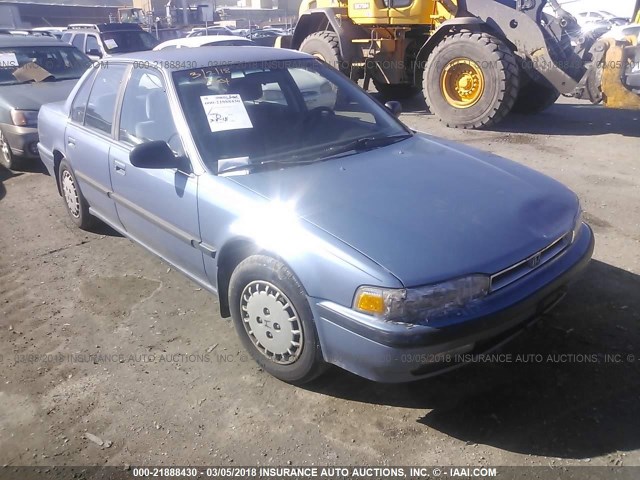 JHMCB765XLC117413 - 1990 HONDA ACCORD LX/EX BLUE photo 1