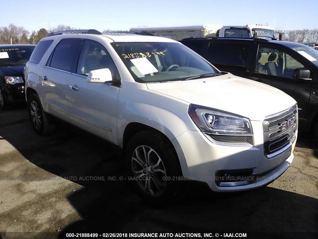 1GKKRRKD3DJ180131 - 2013 GMC ACADIA SLT-1 WHITE photo 1