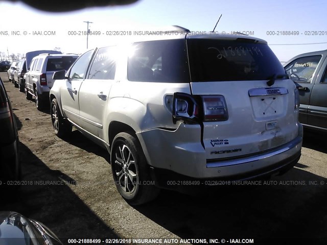 1GKKRRKD3DJ180131 - 2013 GMC ACADIA SLT-1 Blanc photo 3