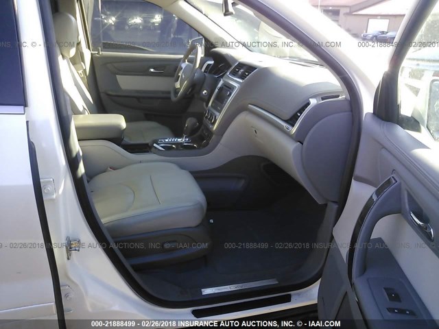 1GKKRRKD3DJ180131 - 2013 GMC ACADIA SLT-1 Blanc photo 5