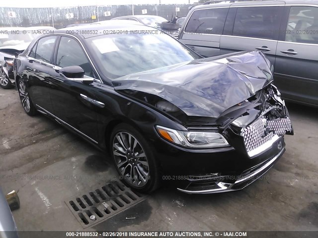 1LN6L9RP6H5614390 - 2017 LINCOLN CONTINENTAL RESERVE Schwarz Foto 1