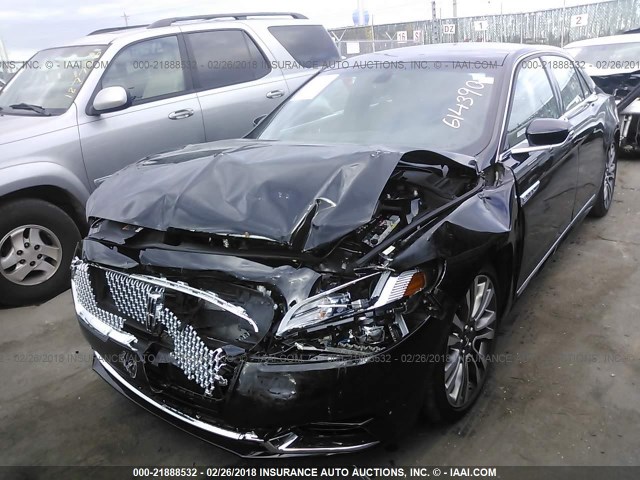 1LN6L9RP6H5614390 - 2017 LINCOLN CONTINENTAL RESERVE Schwarz Foto 6