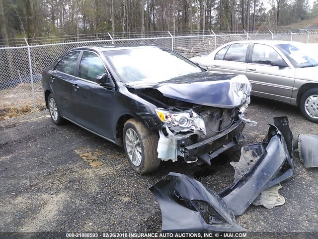 4T4BF1FK7CR189587 - 2012 TOYOTA CAMRY SE/LE/XLE BLACK photo 1