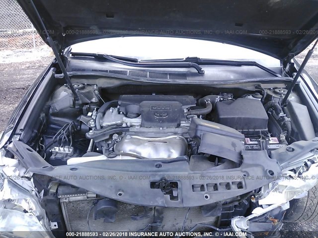 4T4BF1FK7CR189587 - 2012 TOYOTA CAMRY SE/LE/XLE BLACK photo 10