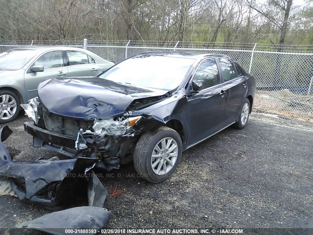 4T4BF1FK7CR189587 - 2012 TOYOTA CAMRY SE/LE/XLE BLACK photo 2