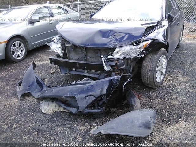 4T4BF1FK7CR189587 - 2012 TOYOTA CAMRY SE/LE/XLE BLACK photo 6