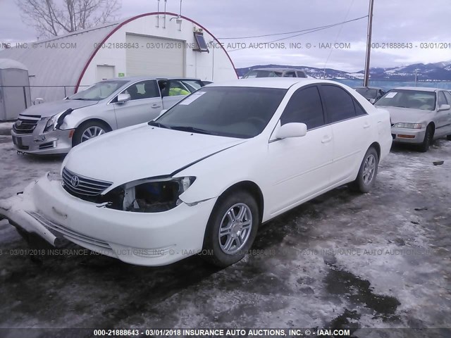 4T1BE32K95U017546 - 2005 TOYOTA CAMRY LE/XLE/SE WHITE photo 2