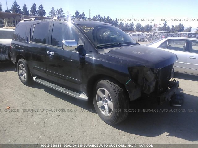 5N1AA08A34N726017 - 2004 NISSAN ARMADA SE/LE BLACK photo 1