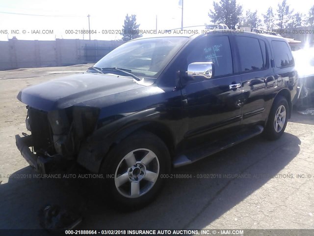 5N1AA08A34N726017 - 2004 NISSAN ARMADA SE/LE BLACK photo 2