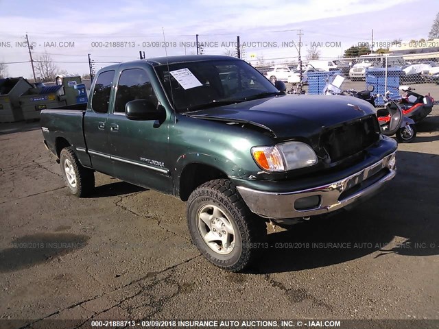 5TBBT481X1S131559 - 2001 TOYOTA TUNDRA ACCESS CAB LIMITED GREEN photo 1