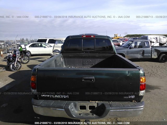 5TBBT481X1S131559 - 2001 TOYOTA TUNDRA ACCESS CAB LIMITED GREEN photo 8