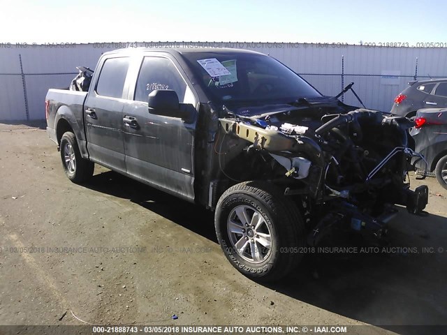 1FTEW1EP6GKE14253 - 2016 FORD F150 SUPERCREW BLACK photo 1
