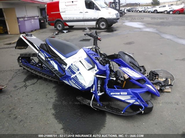 4UF8KC103HT000185 - 2017 ARCTIC CAT SNOWMOBILE BLUE photo 1