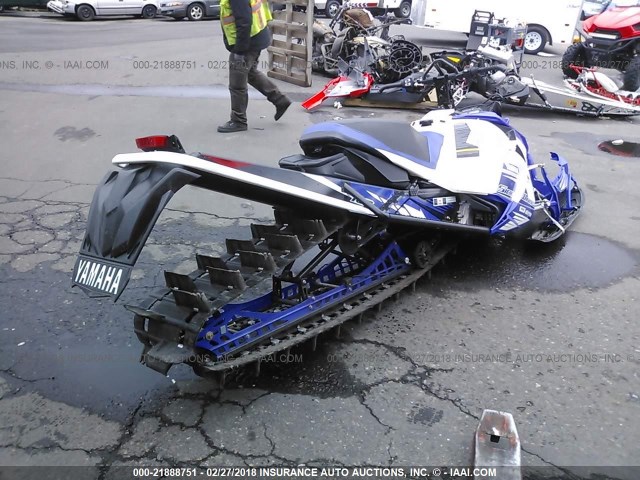 4UF8KC103HT000185 - 2017 ARCTIC CAT SNOWMOBILE BLUE photo 4