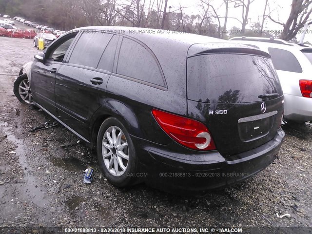 4JGCB65E56A023786 - 2006 MERCEDES-BENZ R 350 BLACK photo 3