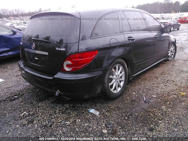 4JGCB65E56A023786 - 2006 MERCEDES-BENZ R 350 BLACK photo 4