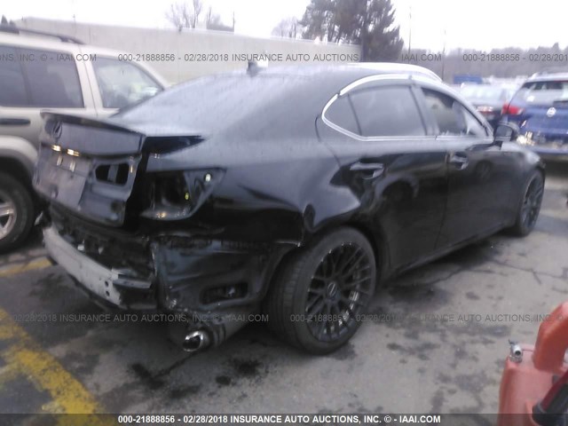 JTHBK262095092412 - 2009 LEXUS IS 250 BLACK photo 4