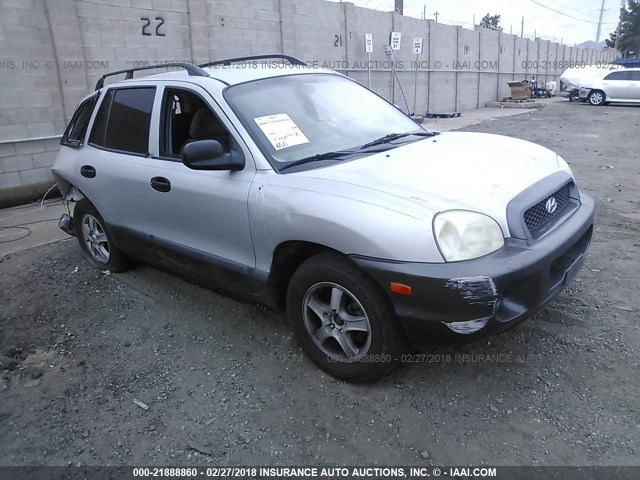 KM8SB82B91U092196 - 2001 HYUNDAI SANTA FE SILVER photo 1