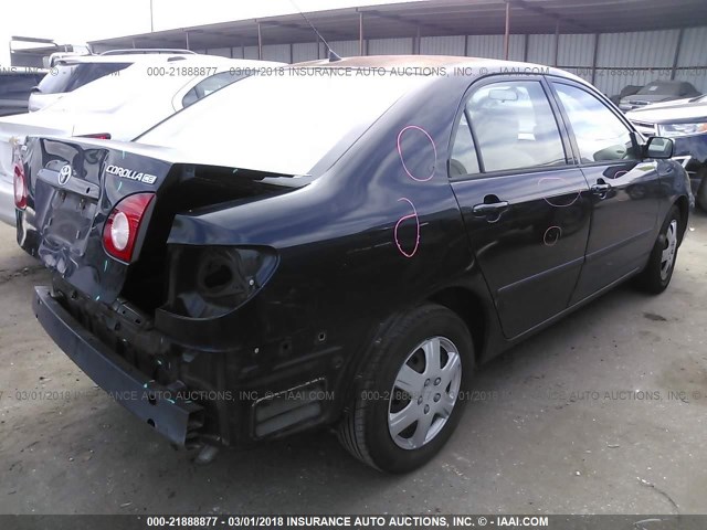 1NXBR32E47Z871460 - 2007 TOYOTA COROLLA CE/LE/S BLACK photo 4