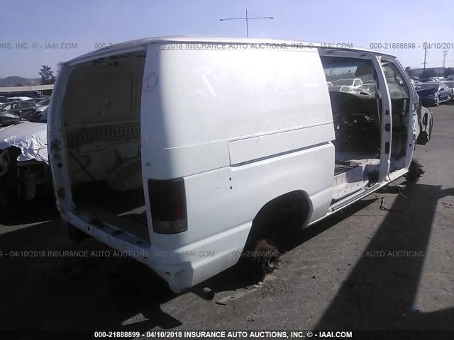 1FTNE24L86DA51335 - 2006 FORD ECONOLINE E250 VAN WHITE photo 4