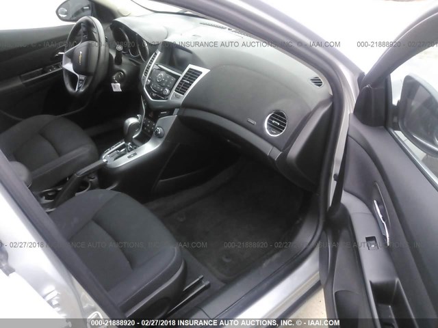 1G1PC5SB4D7220300 - 2013 CHEVROLET CRUZE LT SILVER photo 5