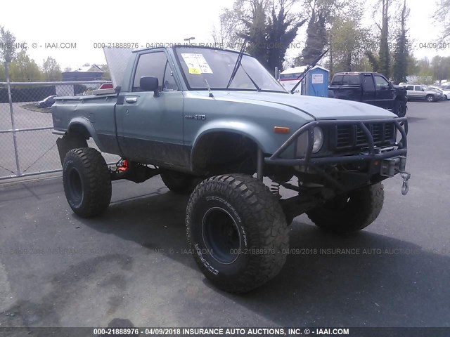 JT4RN38D1B0009181 - 1981 TOYOTA PICKUP RN38 GREEN photo 1