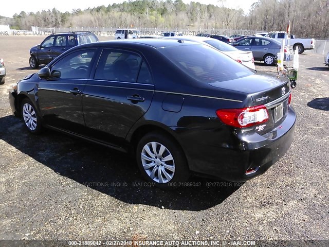 5YFBU4EE9DP158454 - 2013 TOYOTA COROLLA S/LE BLACK photo 3