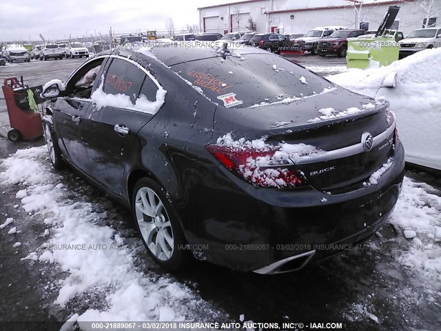 2G4GU5GX8E9325099 - 2014 BUICK REGAL GS BLACK photo 3