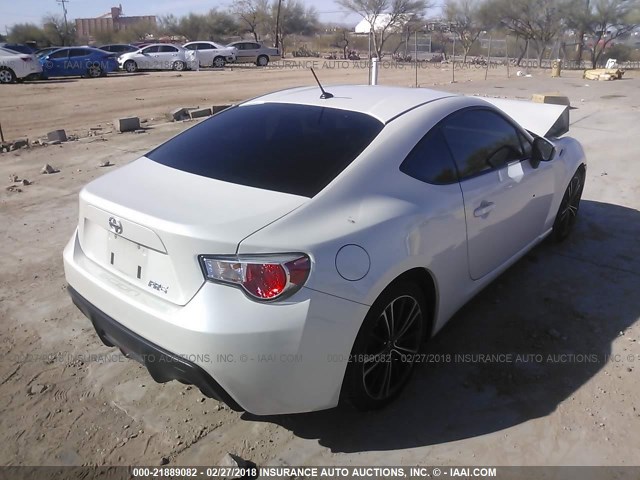 JF1ZNAA11D1711296 - 2013 TOYOTA SCION FR-S თეთრი ფოტო 4