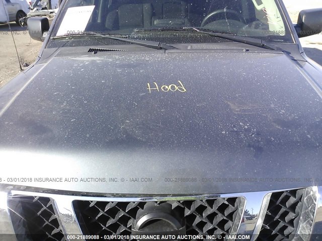 1N6BA0ED1EN514593 - 2014 NISSAN TITAN S/SV/SL/PRO-4X GRAY photo 10