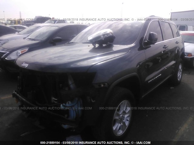 1C4RJEAG8GC382574 - 2016 JEEP GRAND CHEROKEE LAREDO BLACK photo 2