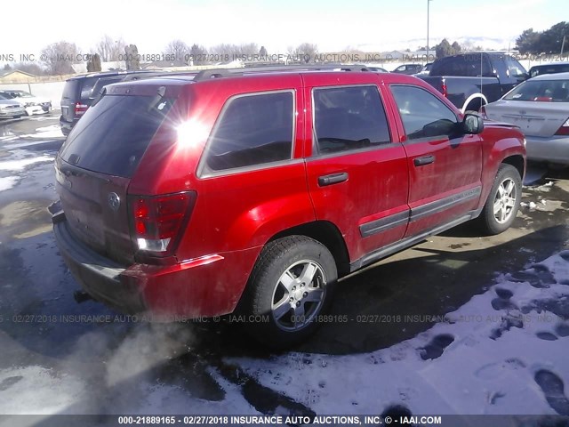 1J4GR48K06C249532 - 2006 JEEP GRAND CHEROKEE LAREDO/COLUMBIA/FREEDOM MAROON photo 4