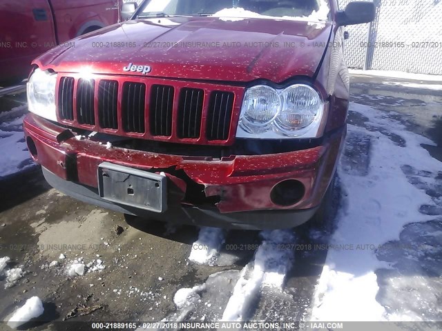 1J4GR48K06C249532 - 2006 JEEP GRAND CHEROKEE LAREDO/COLUMBIA/FREEDOM MAROON photo 6