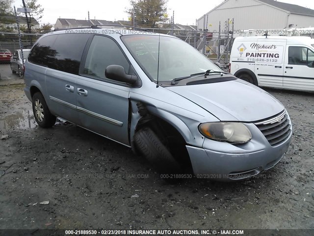 2A4GP54L86R740299 - 2006 CHRYSLER TOWN & COUNTRY TOURING BLUE photo 1