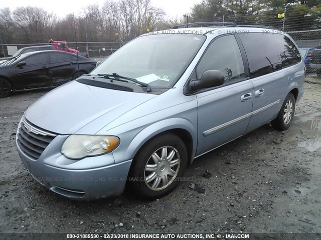 2A4GP54L86R740299 - 2006 CHRYSLER TOWN & COUNTRY TOURING BLUE photo 2