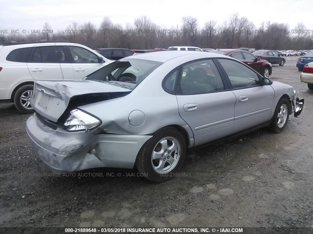 1FAFP53U87A149204 - 2007 FORD TAURUS SE SILVER photo 4