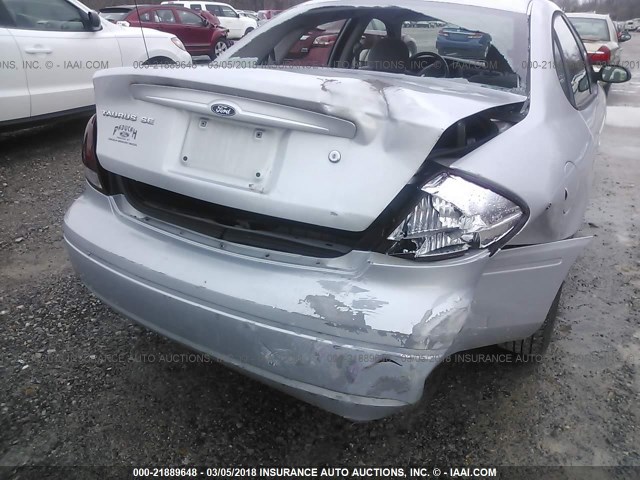 1FAFP53U87A149204 - 2007 FORD TAURUS SE SILVER photo 6