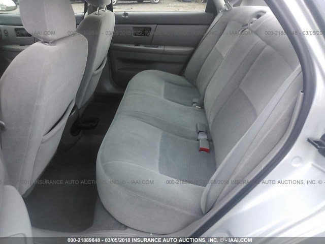 1FAFP53U87A149204 - 2007 FORD TAURUS SE SILVER photo 8