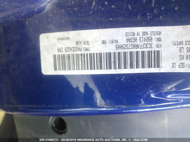 3C3CFFAR0DT529005 - 2013 FIAT 500 POP BLUE photo 9