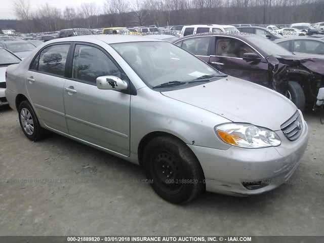 JTDBR32E942023229 - 2004 TOYOTA COROLLA CE/LE GRAY photo 1