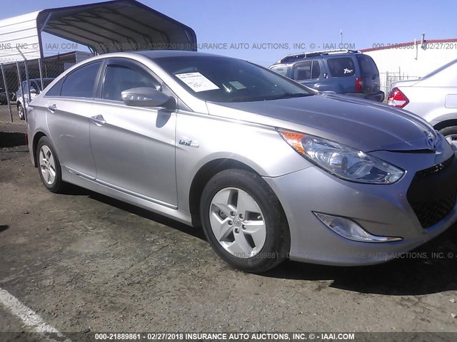 KMHEC4A49CA054333 - 2012 HYUNDAI SONATA HYBRID GRAY photo 1