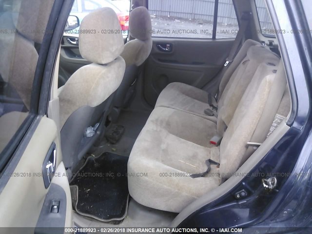 KM8SC13D34U733920 - 2004 HYUNDAI SANTA FE GLS/LX BLUE photo 8