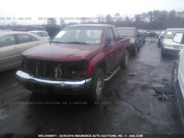 1GTDS198558106530 - 2005 GMC CANYON RED photo 2