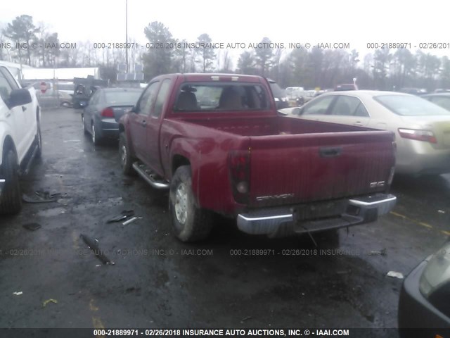 1GTDS198558106530 - 2005 GMC CANYON RED photo 3