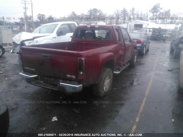 1GTDS198558106530 - 2005 GMC CANYON RED photo 4