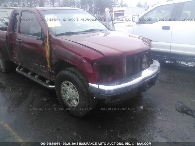 1GTDS198558106530 - 2005 GMC CANYON RED photo 6
