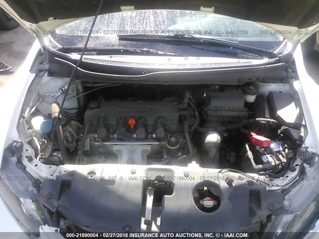 19XFB2F94EE222125 - 2014 HONDA CIVIC EXL WHITE photo 10
