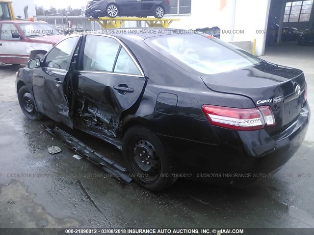 4T4BF3EK1BR202944 - 2011 TOYOTA CAMRY SE/LE/XLE BLACK photo 3