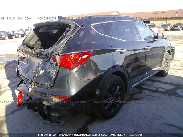 5XYZWDLA9HG418628 - 2017 HYUNDAI SANTA FE SPORT  BLACK photo 4